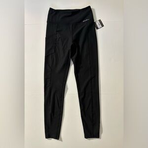 Eddie Bauer High Waist Active Leggings Black Stretch UPF 50+